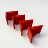 画像: オリジナル3D DIYネットカバートップフランジ用ズレ防止L字パーツ　レッド